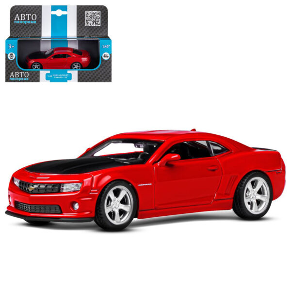 Машина металлическая "Chevrolet Camaro SS, красный" (JB1251557) в кор.