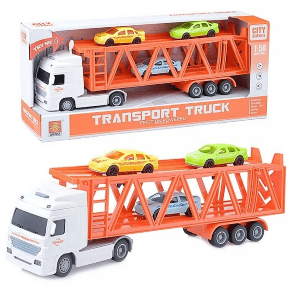 Автовоз светозвуковой "transport truck" (wy792b) в коробке