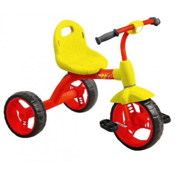 Детский трехколесный велосипед ВД1/1, цвет - красный с желтым.