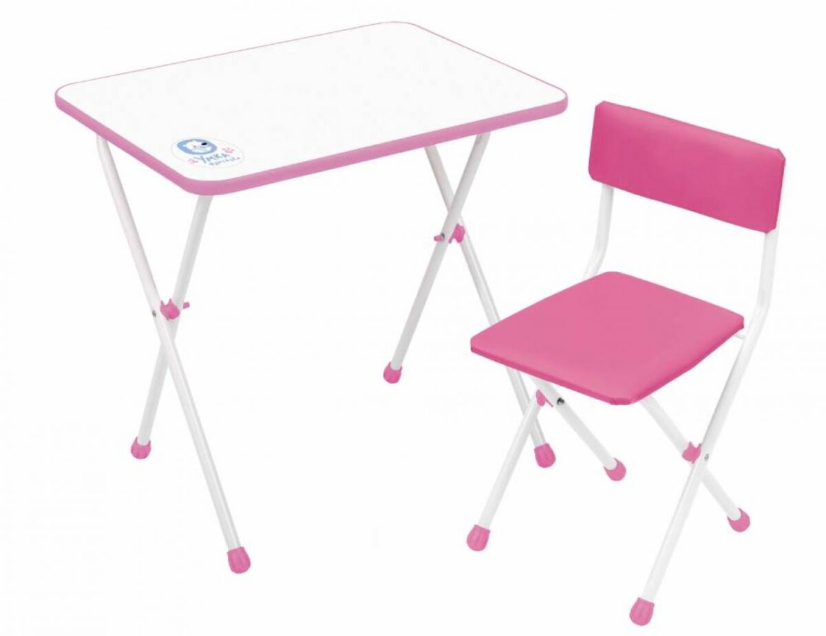 Набор детской складной мебели "Умка фантазер НДУ1/Р ". цвет - розовый. 1
