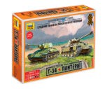 Сборные модели"Модель Т-34 против Пантеры" в коробке. 3