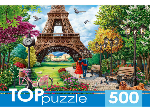 TOPpuzzle "Прогулка по Парижу" 500 элементов (арт. П500-0737)
