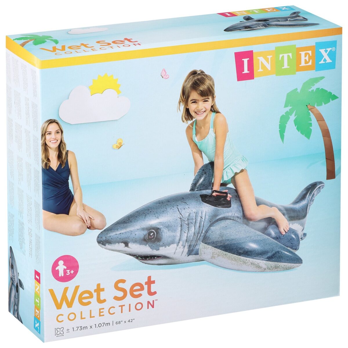 Игрушка надувная для плавания Intex "Акула" с ручками (Арт. 57525NP) 2