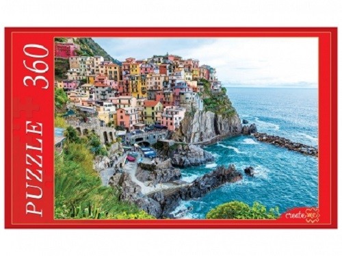 Пазлы "Италия. Манарола" на 360 элементов в коробке.