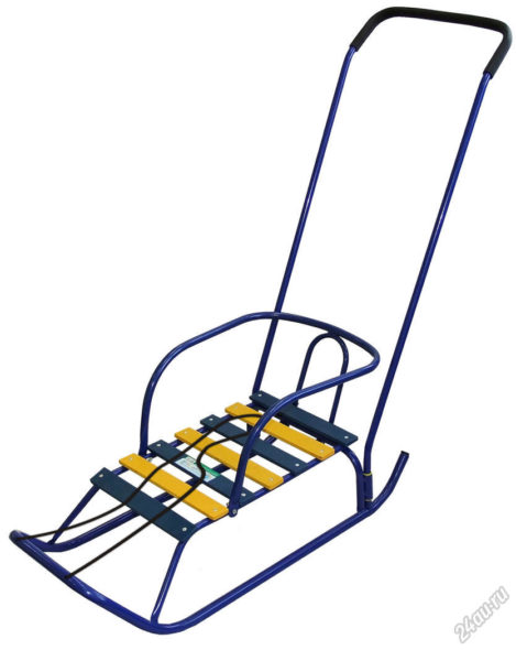 Санки детские "Ветерок 2" (В2 синий) 1