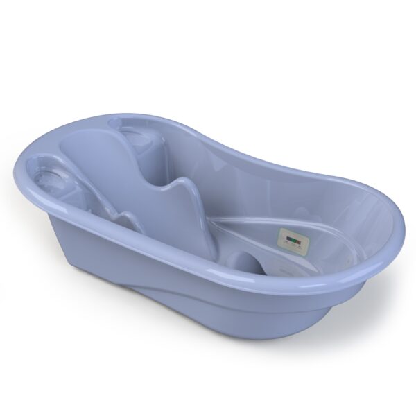 Ванночка для купания "Kidwick МП Лайнер с термометром", цвет - фиол./т.фиол.