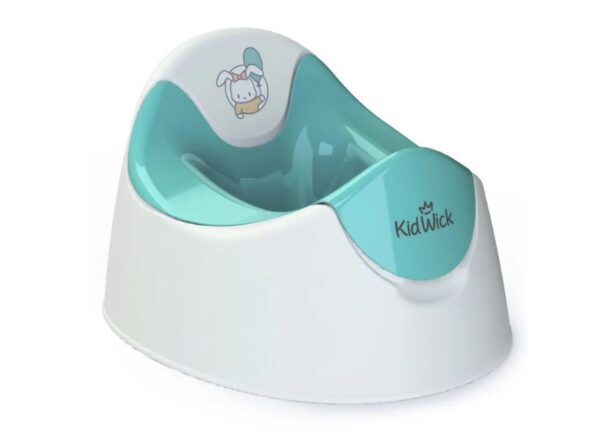 Горшок туалетный Kidwick МП Трио, белый/бирюзовый 1