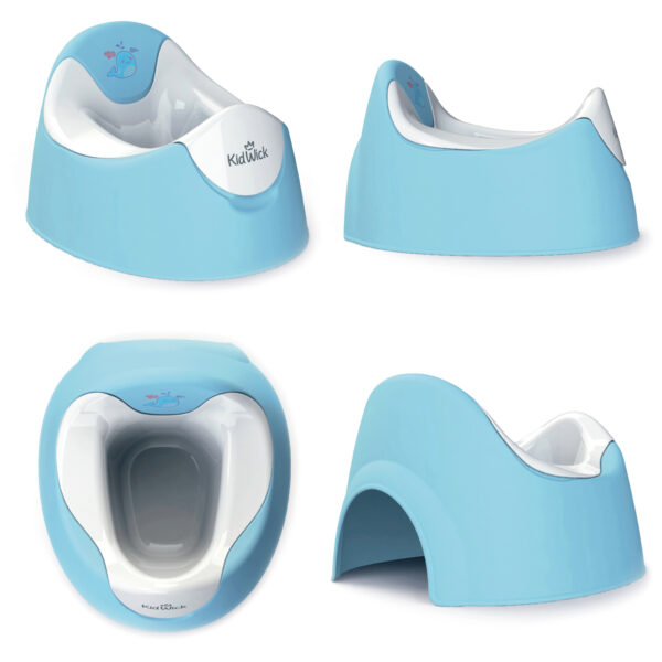 Горшок туалетный Kidwick МП Трио, голубой/белый 1
