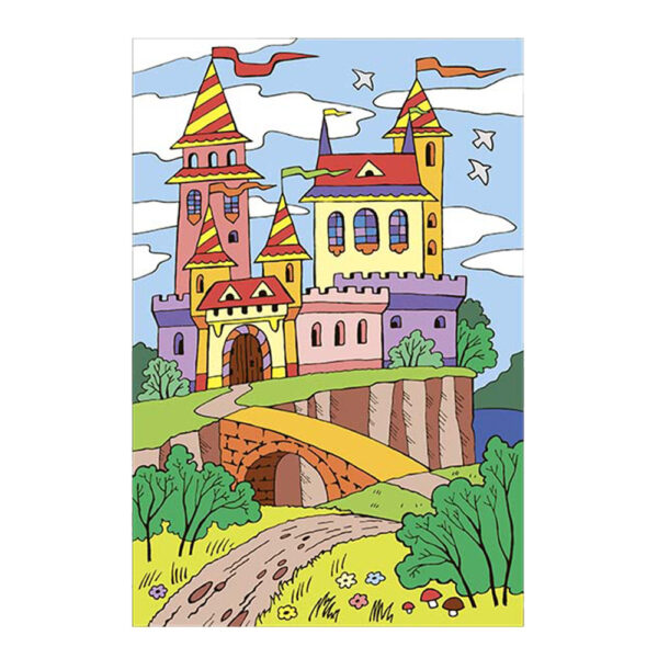 Картина по номерам для малышей "Волшебный замок" (арт.Ркн-021)