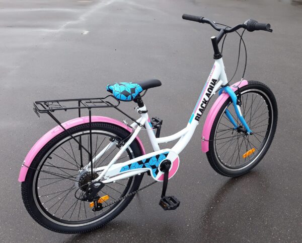 Велосипед "Black Aqua City 24"  1421 V, цвет белый-розовый, (арт. GL-219V)