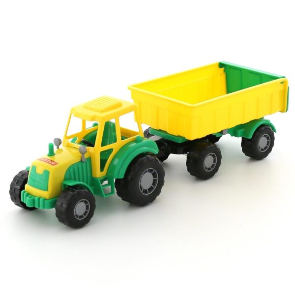 Трактор с прицепом №1 "Мастер", размер - 45,5 см, цвета в ассортименте. 1