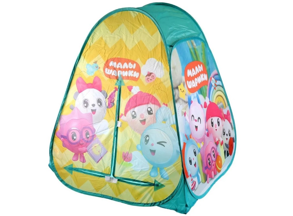 Палатка детская игровая "Малышарики" в сумке (арт. GFA-MSH01-R)