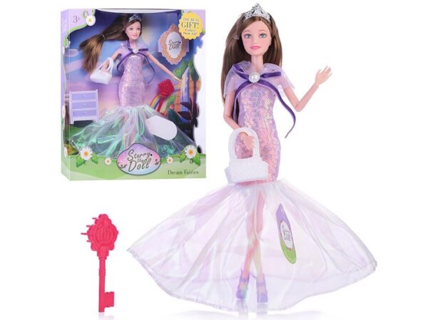 Кукла "Цветочная Фея" в длинном платье в коробке (арт. SK017C)