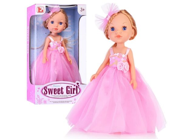 Кукла "Варвара" в розовом нарядном платье, в коробке  (арт. LS900-14)
