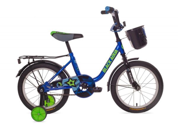 Велосипед BlackAqua 1404 (с корзиной, синий)