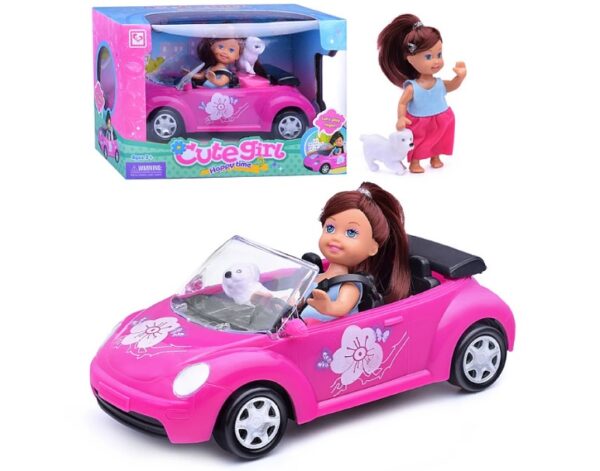 Кукла "Бэлла" с машиной, в коробке