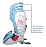 Удерживающее устройство для детей SIGER "Индиго ISOFIX" синий, гр. I/II/III, 9-36 кг, 1-12 лет 6