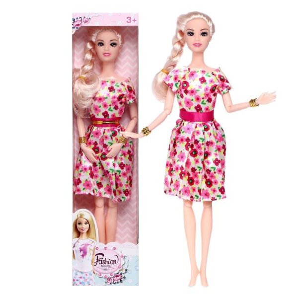 Кукла-модель шарнирная «Анна» в платье, микс