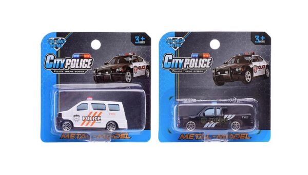 Машина "Городская полиция" металлическая, на листе