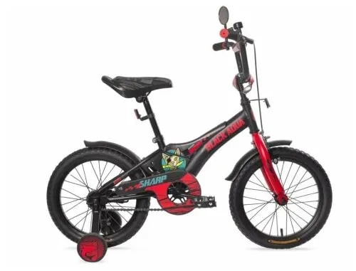 Велосипед Black Aqua Sharp 16"; 1s (черно-красный)