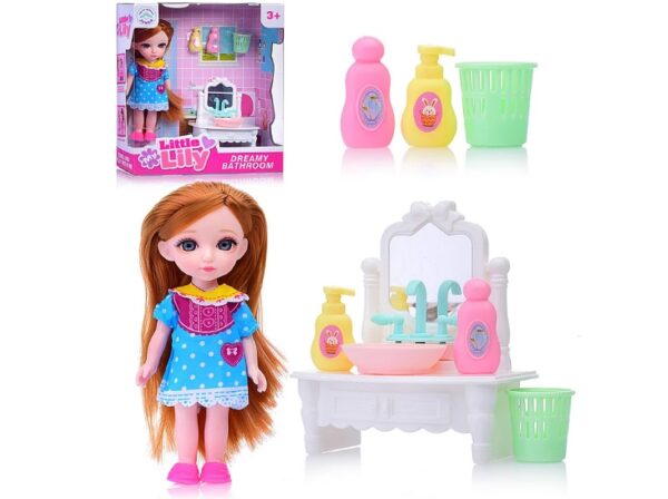Кукла "Ванная комната" с аксессуарами, в коробке