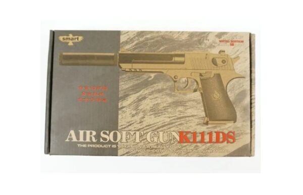 Пистолет детский с глушителем Desert Eagle («Пустынный орёл») (Арт. K-111DS)