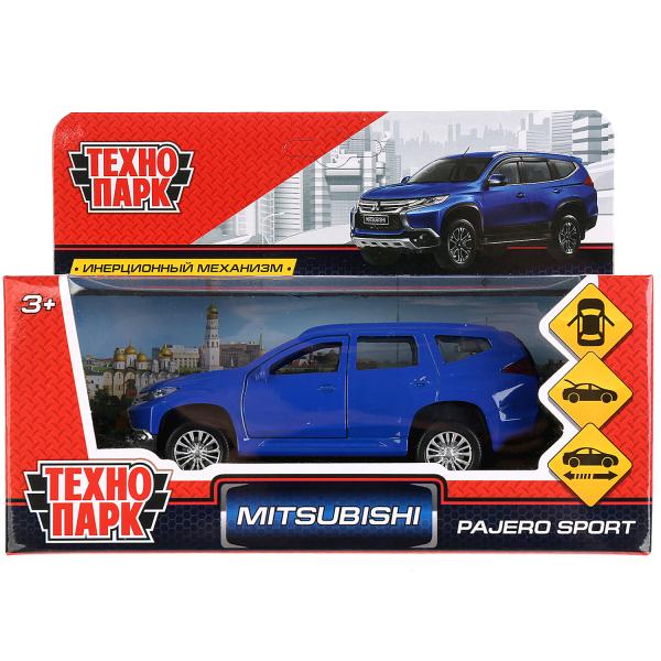 Металлическая машина "MITSUBISHI PAJERO SPORT" ТМ «Технопарк», цвет синий 2