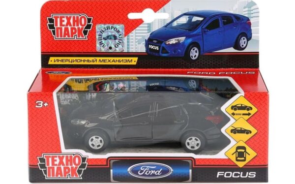 Металлическая модель «Ford Focus» ТМ «Технопарк», цвет черный 2