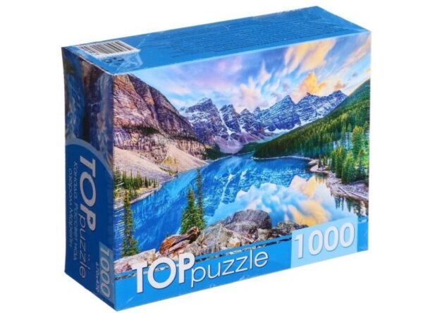 Пазлы РК TOPpuzzle 1000 деталей "Канада. Рассвет над озером Морейн" (арт. ГИТП1000-4135)