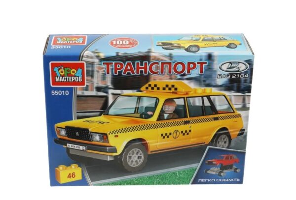 Конструктор «Lada-2104. Такси» из серии «Транспорт» ТМ «Город мастеров»