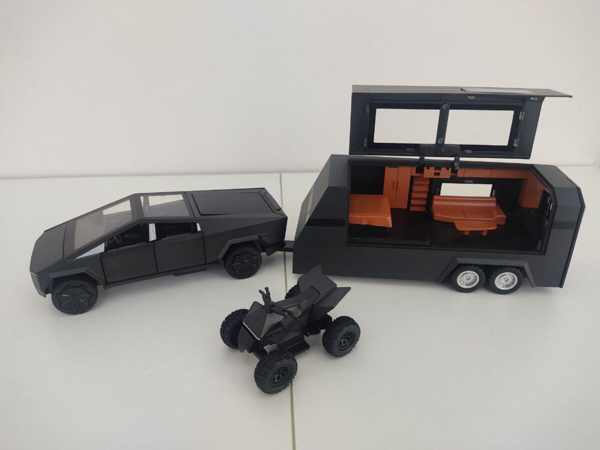 Машинка Die-cast "Tesla Cybertruck с прицепом" (Арт. A3219) 1