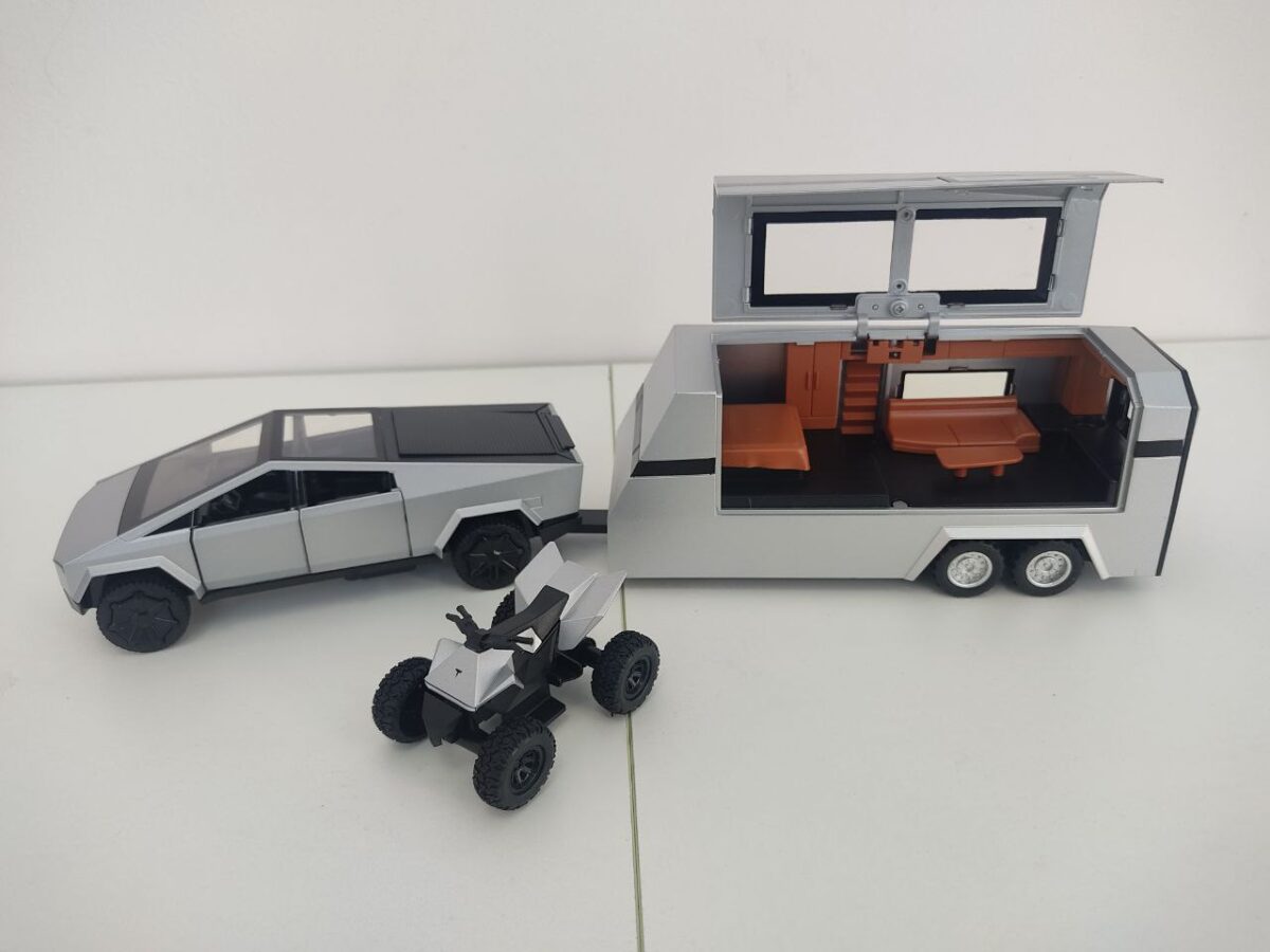 Машинка Die-cast "Tesla Cybertruck с прицепом" (Арт. A3219) 2