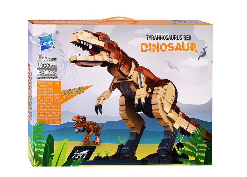 Конструктор "Тиранозавр" в коробке (арт. 086)