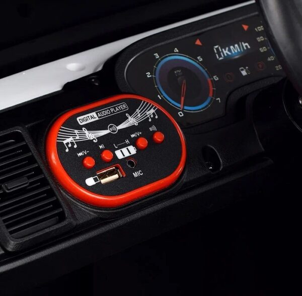 Электромобиль "Профи" на аккумуляторе, с р/у управлением, цвет белый (арт. U023469Y) 2