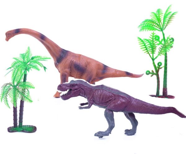 Набор животных "Динозавры: Тиранозавр и брахиозавр" в пакете (арт. 777-14) 1