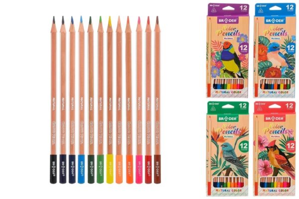 Набор цветных карандашей "Птицы" (арт. BD-8021-12) 1