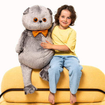 Мягкая игрушка «Басик с бархатным бантом» (арт. Ks60-01)