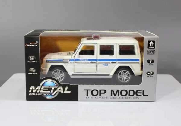 Машинка Die-cast "Mercedes Gelendwagen Полиция" (Арт. 3201G) 2