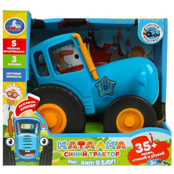 Развивающая игрушка-каталка «Синий Трактор» ТМ «УМка» (арт. 368915)