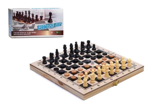 Игра 3 в 1 "Шахматы, шашки, нарды" (Арт. 00-4475)