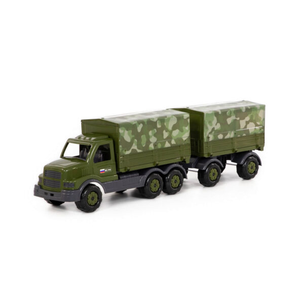 Автомобиль бортовой "Сталкер" тентовый военный с прицепом (48653) в сетке 1