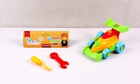 Конструктор-скрутка "Машинка 7089" в пакете. 1 Конструктор-скрутка "Машинка 7089" в пакете. 1