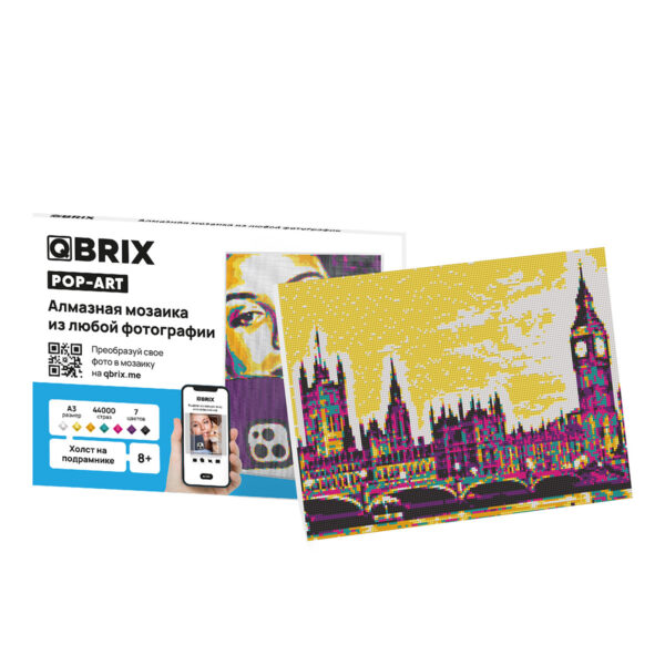 QBRIX Алмазная фото-мозаика на подрамнике POP-ART А3 (Арт. 40009) 1