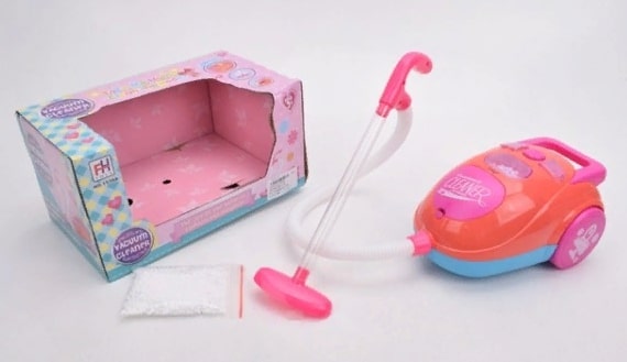Интерактивный пылесос "Vacuum Cleaner 1539A" (свет, звук) в коробке. 1