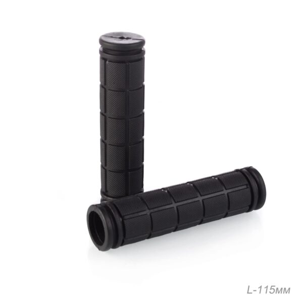 Грипсы 115 мм. "Шашечки", цвет черный (Арт. BG-CH115PVC) 1