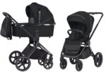Коляска детская 2 в 1 Carrello Ultimo, цвет Sable Black черная рама 4