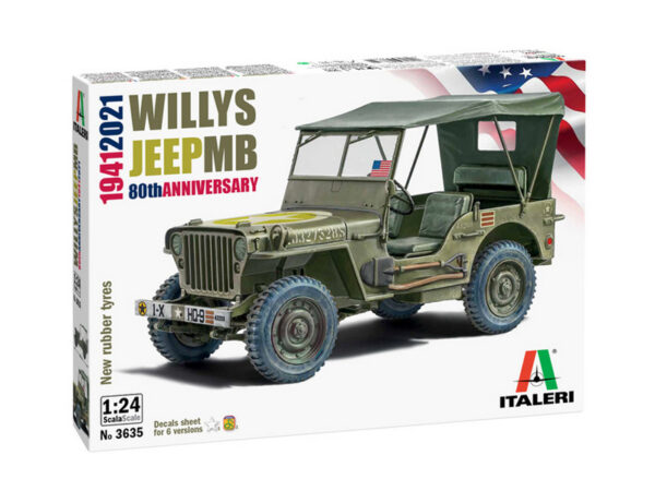 Автомобиль WILLYS JEEP MB "80th Year Anniversary" (Арт. 3635ИТ)