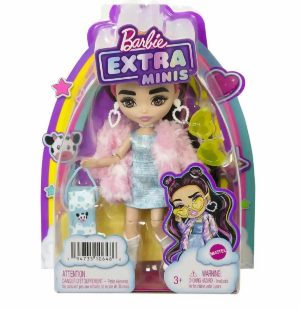 Barbie Extra Minis розовая шубка Оригинал 1