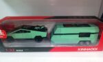 Машинка Die-cast "Tesla Cybertruck со съемным квадроциклом и прицепом" (Арт. A3230) 3