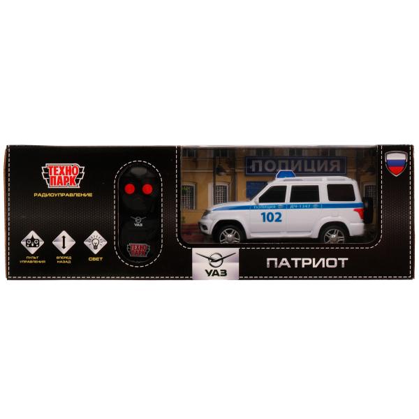 Машина р/у «УАЗ Patriot. Полиция» ТМ «Технопарк» (Арт. PATRIOT-15RCPOL-WH)